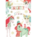 XMAS CARDS,Daughter 6's Christmas Unicorns