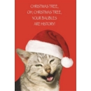 BLANK CARDS,Humour 6's Funimals Xmas Cat