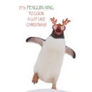 BLANK CARDS,Humour 6's Funimals Xmas Penguin