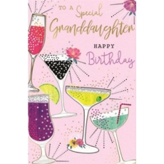BIRTHDAY CARDS,Granddaughter 6's Wine & Cocktails